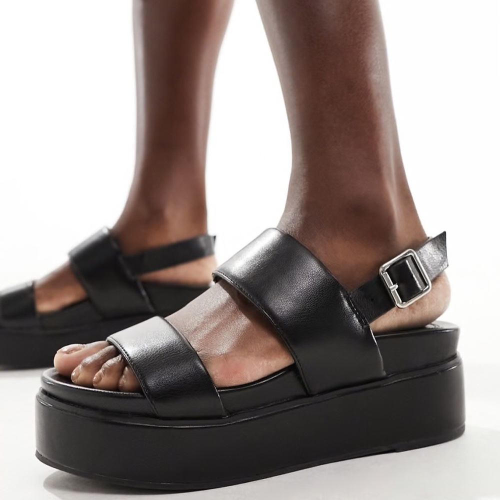 ASOS Black Platform Sandals